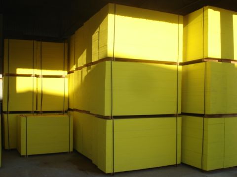 Poutres H20 et panneaux jaunes de 27 mm