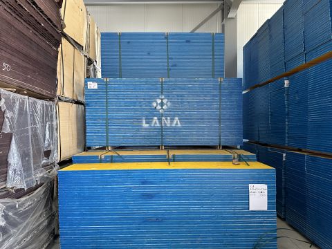 LANA IRU PU - Coffrage en bois à 3 couches pour la construction, panneaux jaunes, poutres H20 (Chypre)