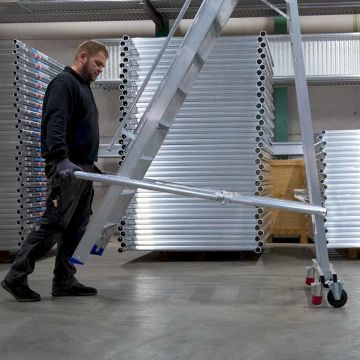 Easy' Warehouse Ladder Tikkaat 12 askelmaa - Turvallinen, vakaa ja helppo siirtää