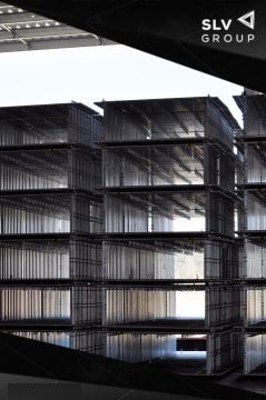 Schelă de fațadă SLV-70 Plettac, 1000 m2 (platforme din lemn)