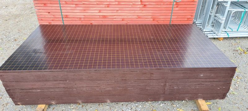 50 m2 formwork panel 250 x 125 x 18 formwork panels incl. delivery