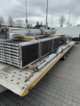 Steigers 500 meter, Nieuwe steigers, Stalen steigers