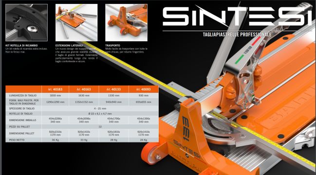 Manual tile cutter "SINTESI 183"