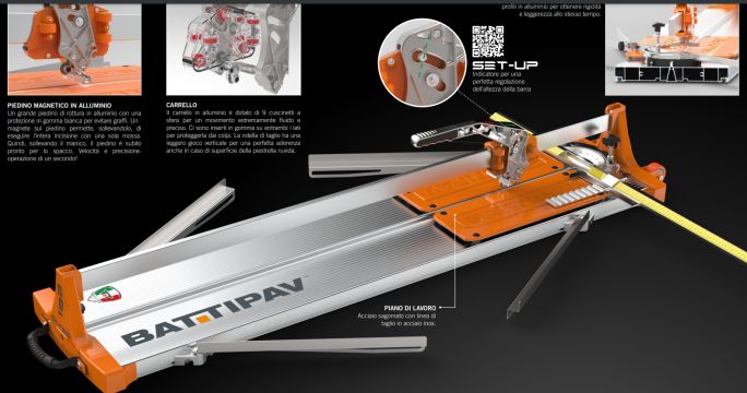 Manual tile cutter "SINTESI 183"