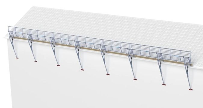 SGS Dachrandschutz-Komplettset 21 Meter für Schrägdächer