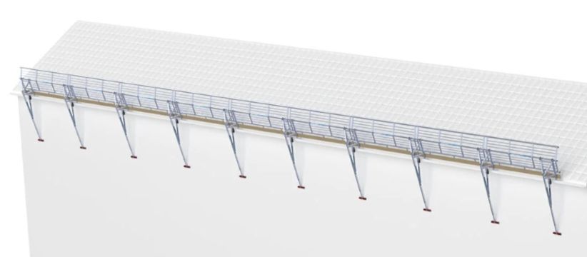 SGS Dachrandschutz-Komplettset 27 Meter für Schrägdächer